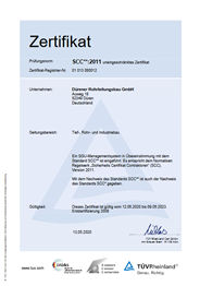 SCC DRB-2023 Zertifikat