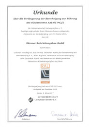 Kabelleitungstiefbau RAL 962 2 Zertifikat