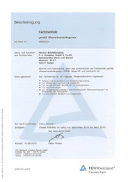WHG DRB-FJS-2021 Zertifikat